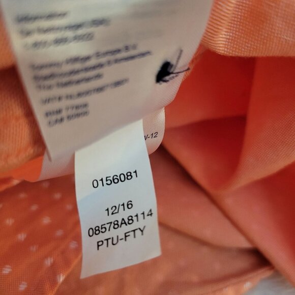 Tommy Hilfiger Mens Sz XL SS Button Up Dotted Collared Shirt - Picture 5 of 7